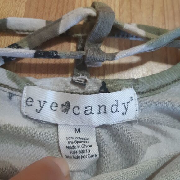 Military Criss Cross Back Eye Candy t-shirt - Picture 8 of 8